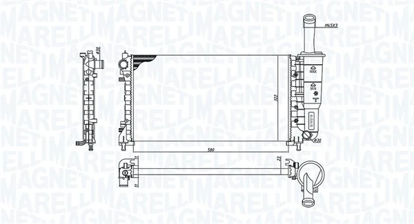 Radiator racire motor
