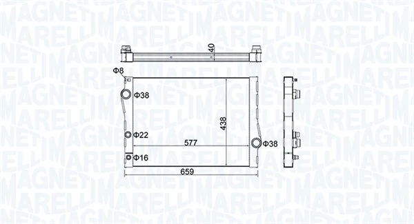 Radiator racire motor
