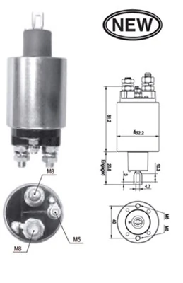 Solenoid electromotor