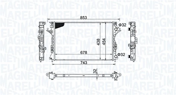 Radiator racire motor