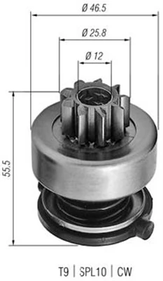 Pinion electromotor