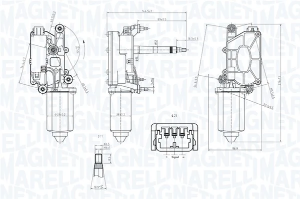 Motor stergator