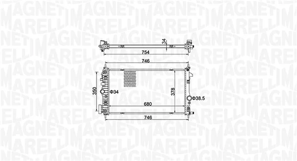 Radiator racire motor