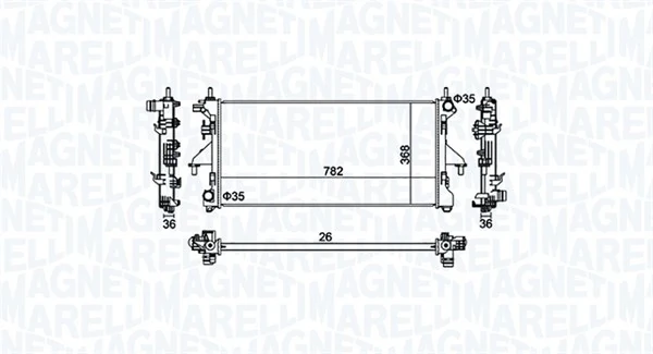 Radiator racire motor