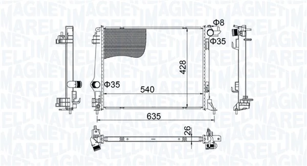 Radiator racire motor