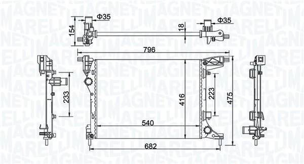 Radiator racire motor