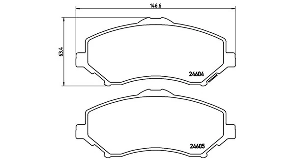 Set placute frana