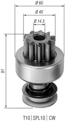 Pinion electromotor
