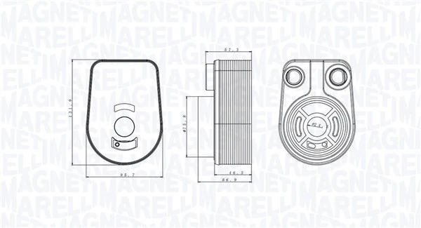 Radiator ulei / termoflot MAGNETI MARELLI 350300002800