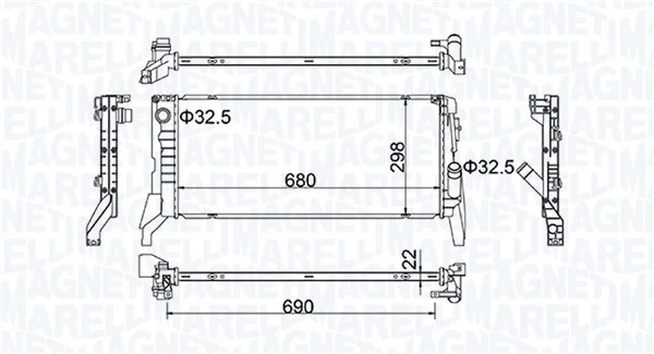 Radiator racire motor