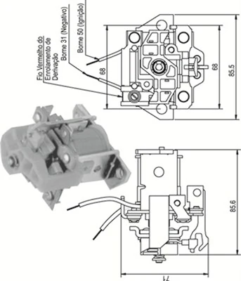 Solenoid electromotor