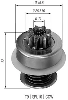Pinion electromotor