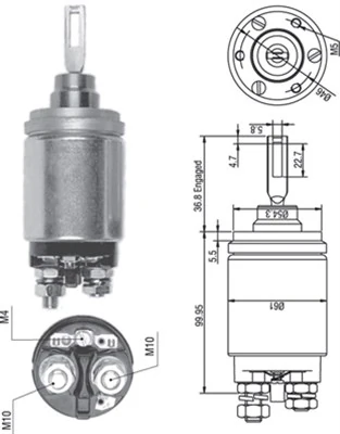 Solenoid, electromotor