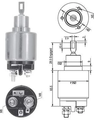 Solenoid electromotor