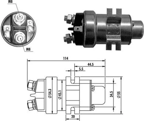 Solenoid, electromotor