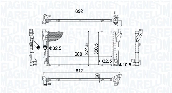 Radiator racire motor