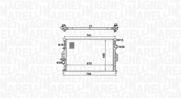 Radiator racire motor