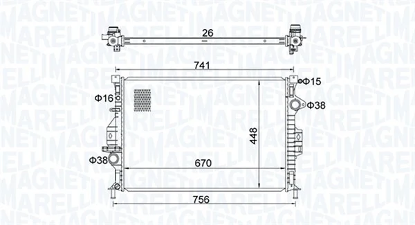 Radiator racire motor