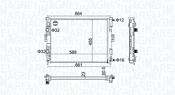 Radiator racire motor