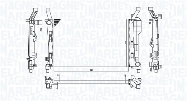 Radiator racire motor