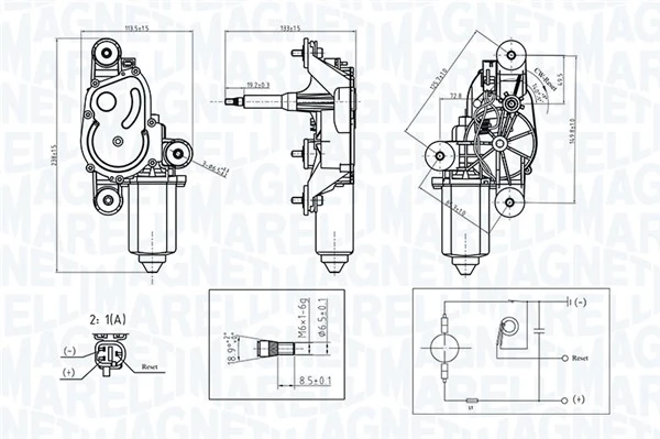 Motor stergator