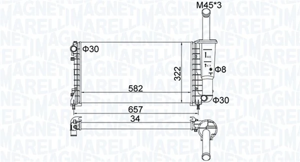 Radiator racire motor