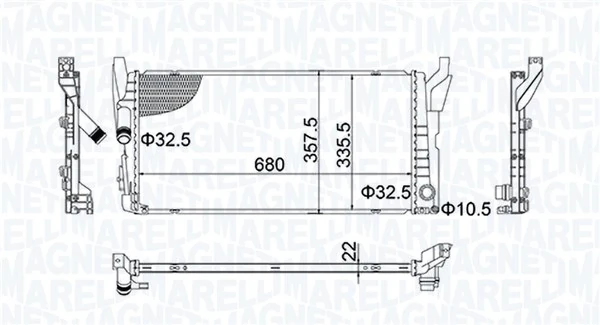 Radiator racire motor