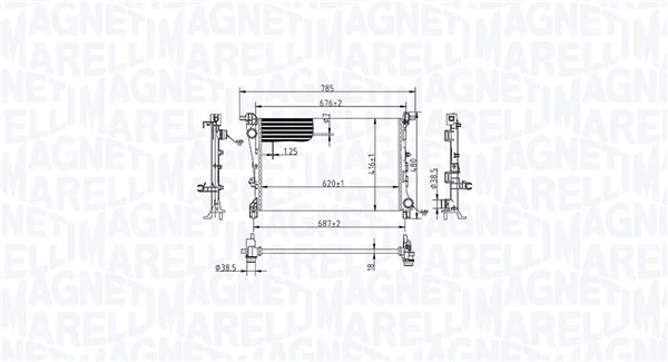 Radiator racire motor