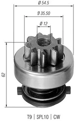 Pinion electromotor