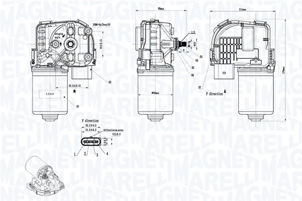 Motor stergator