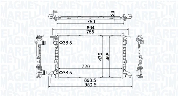 Radiator racire motor