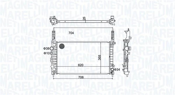Radiator racire motor