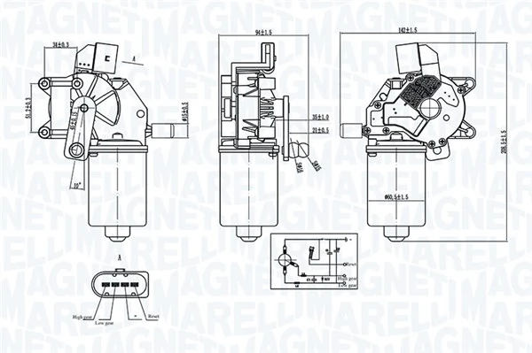 Motor stergator