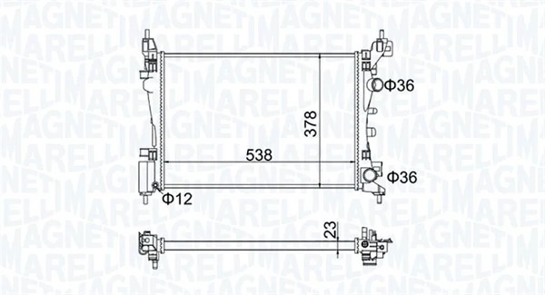 Radiator racire motor