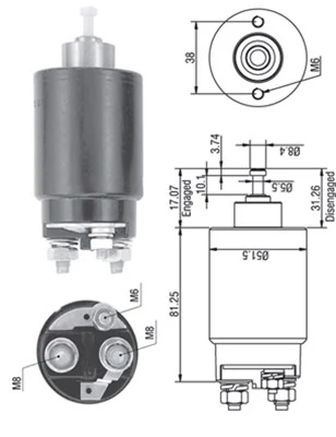 Solenoid electromotor