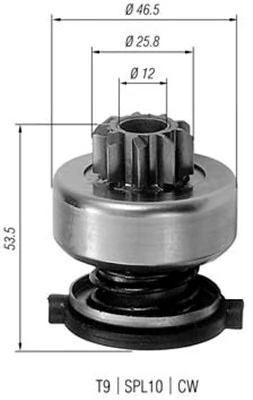 Pinion electromotor