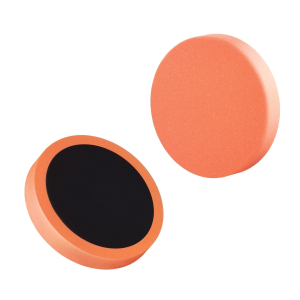 Burete lustruit 150 mm grosime 25 mm portocaliu mediu velcro