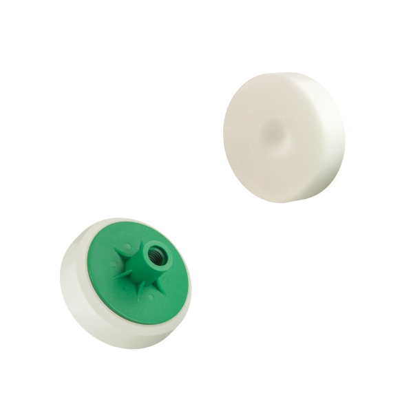 Burete lustruit alb dur 80 mm filet M14