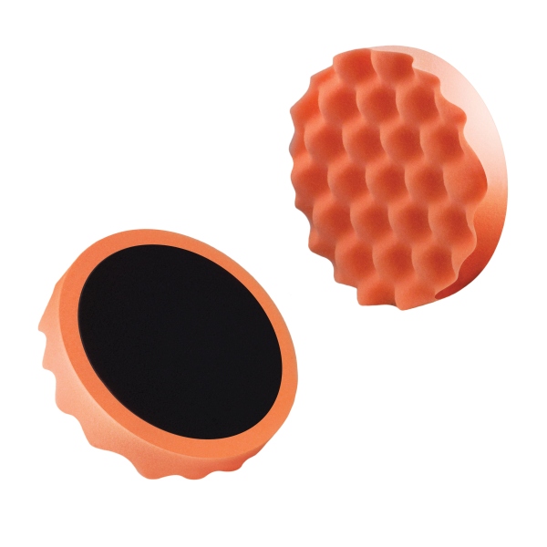 Burete lustruit profilat portocaliu mediu 150 mm velcro