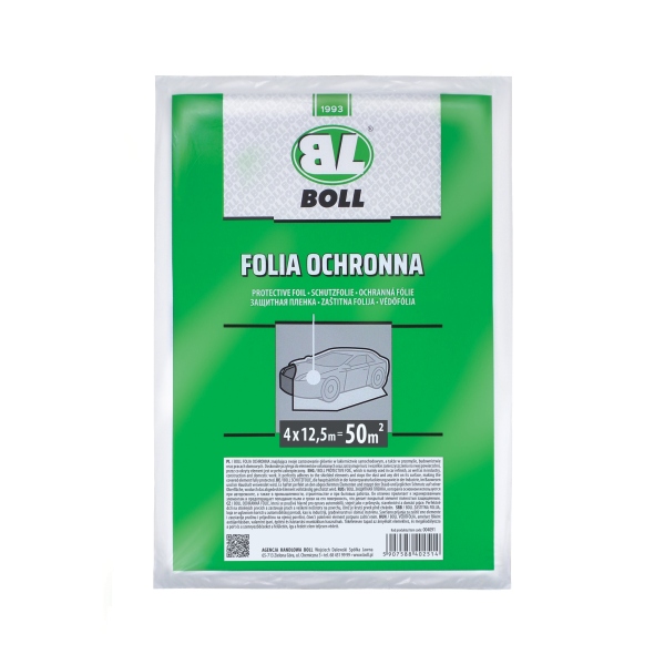 Folie protectie HDPE 0,007 mm 4x12,5 m