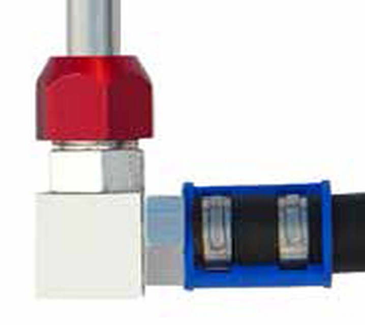 Set reparat cabluri presostat 90 de grade 3/8'' aluminiu 9,5 mm