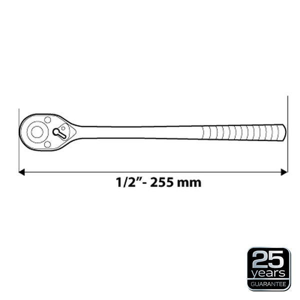 Cheie cu clichet 1/2" 255 mm