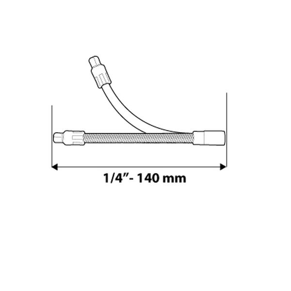 Prelungitor, cheie tubulara flexibil 1/2" 190 mm