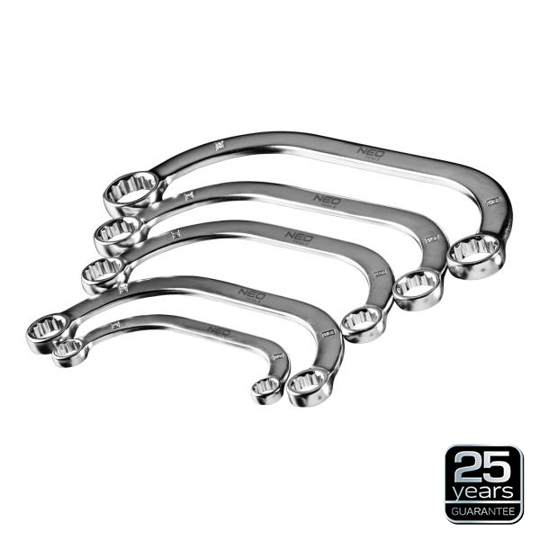 Cheie inelara curbata 9-22 mm set 5 piese