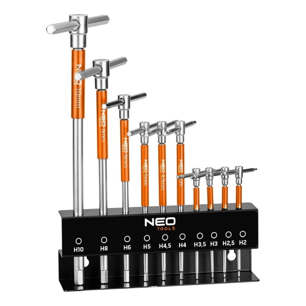 Cheie cu bila cu cap 2-10 mm set 10 piese
