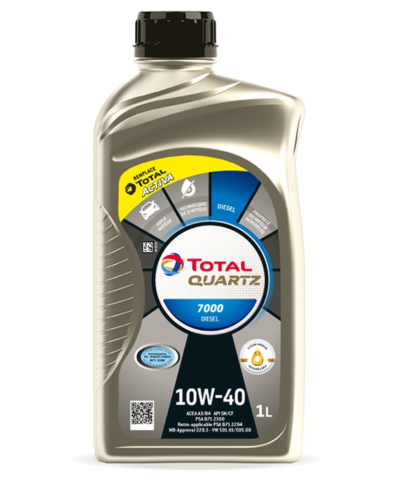 Ulei de motor TOTAL QUARTZ DIESEL 7000 10W-40 1L