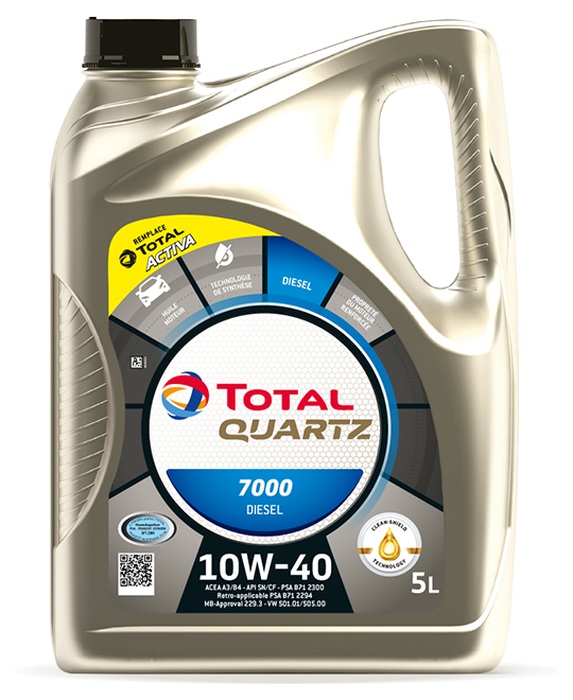 Ulei de motor TOTAL QUARTZ DIESEL 7000 10W-40 5L