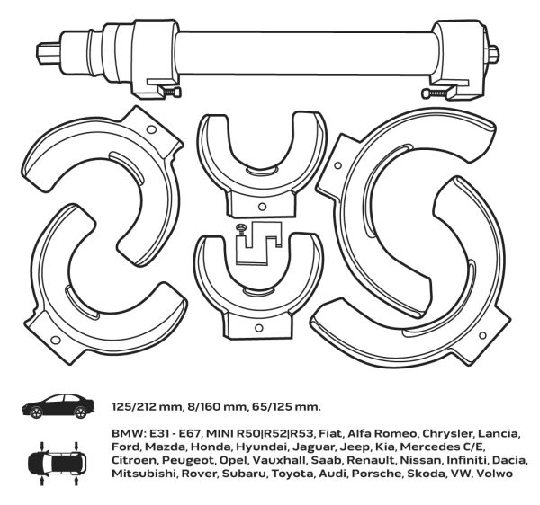 Presa arc suspensie