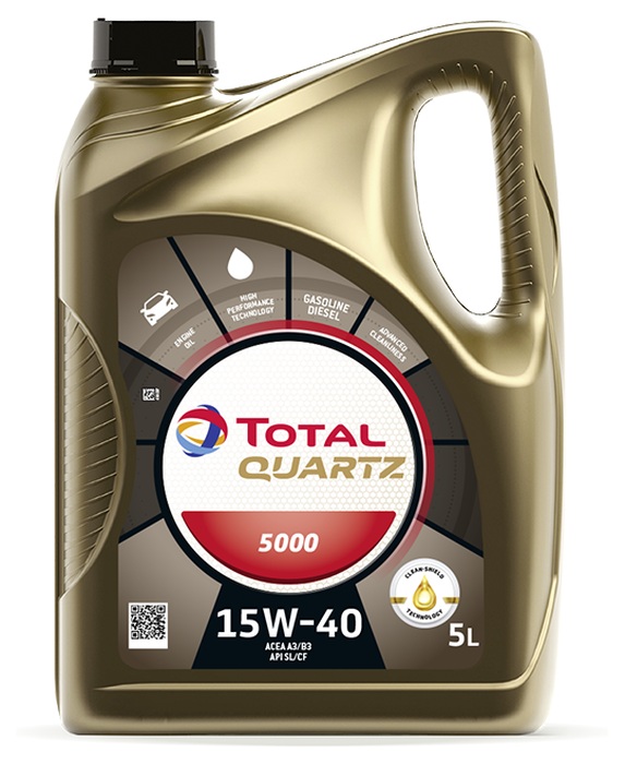 Ulei de motor TOTAL QUARTZ 5000 15W-40 5L