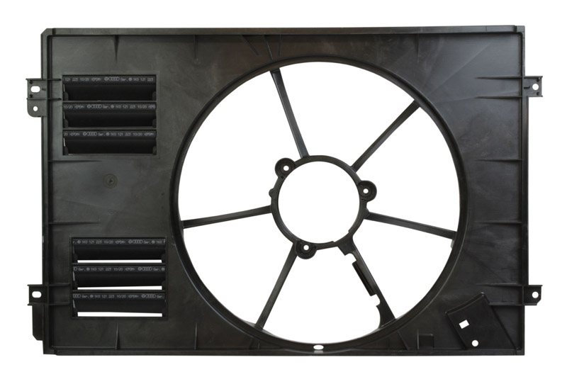 Carcasa, ventilator radiator